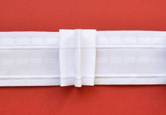 Užuolaidų juostelė 25mm Balta