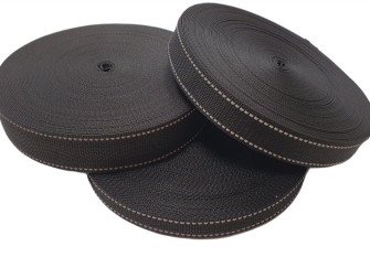 Belt strap with reflective thread