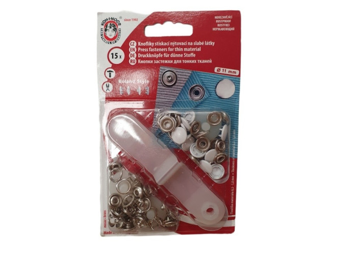 Spaudžių rinkinys Roland style 11mm | Balta