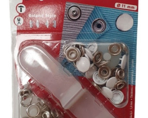 Spaudžių rinkinys Roland style 11mm | Balta