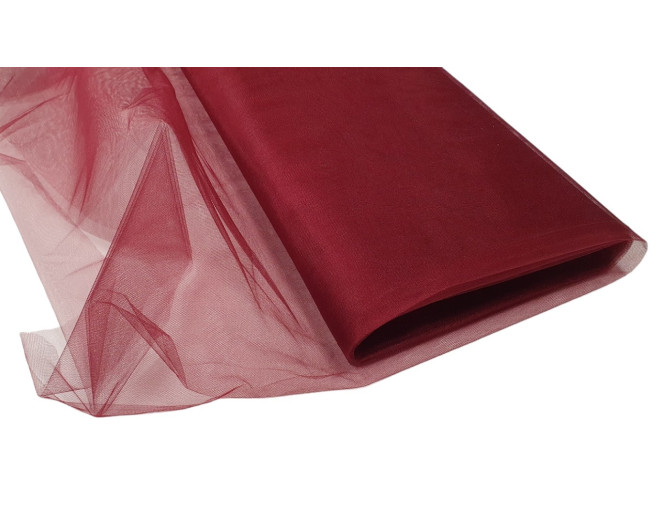 Solid tulle Bordeaux
