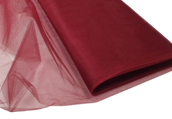 Solid tulle Bordeaux