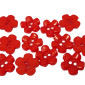 Button Red Flower