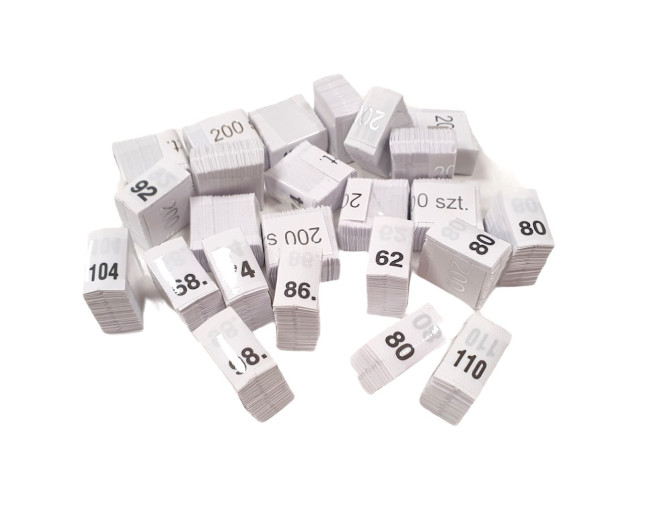 Clothing labels 200pcs | 62 - 128