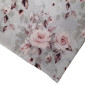 Cotton knitted fabric Roses in grey pigiau