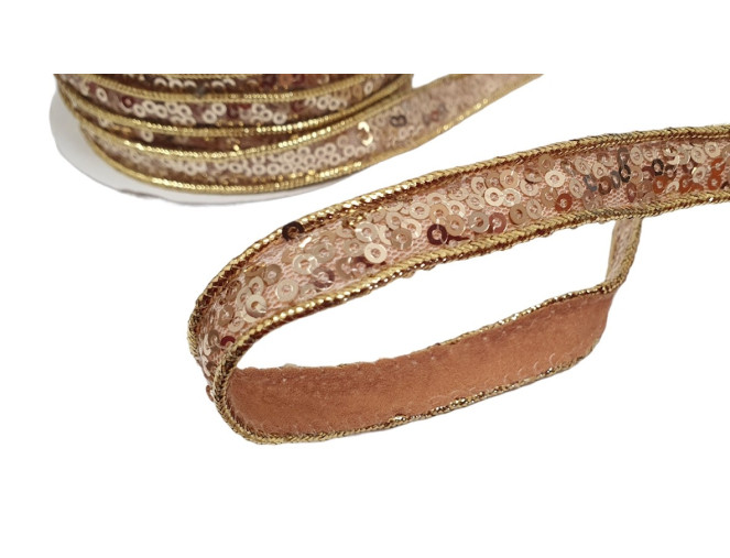 Ribbon with scales Gold 12mm pigiau