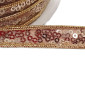 Ribbon with scales Gold 12mm