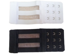 Bra extension with elastic 3 hooks