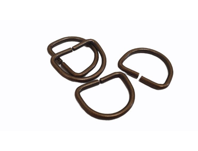 Metalinės kilpos - pusžiedžiai Žalvario | 2 dydžiai