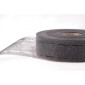 Perforuota - flizelino juosta juosmens paklijavimui 50mm Juoda