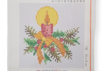 Embroidery painting Candle