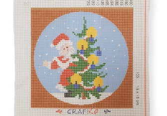 Embroidery painting Christmas