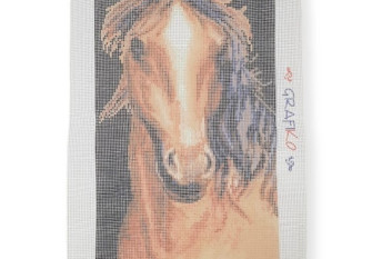 Embroidery painting Horse