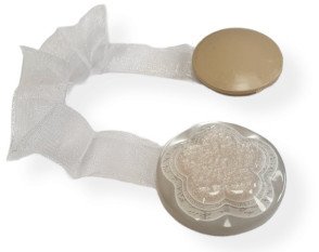 Magnetai užuolaidoms Balta gėlė