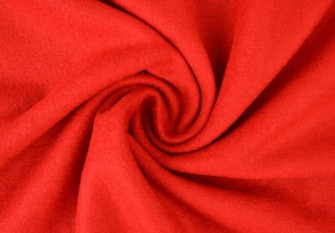 Coat fabric with wool Red