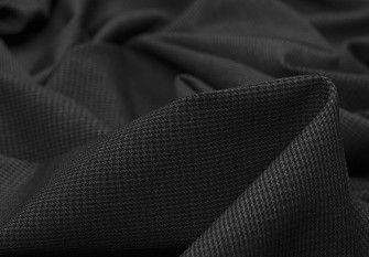 Plaid fabric with elastane Dark grey