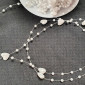 Decorative pearl ribbon Hearts