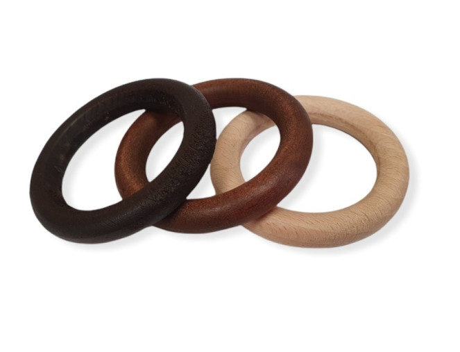 Wooden rings 53mm | 4 colours