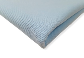 RIB knitted fabric Light blue