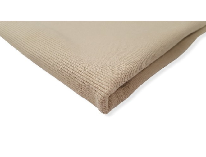 RIB knitted fabric Light beige