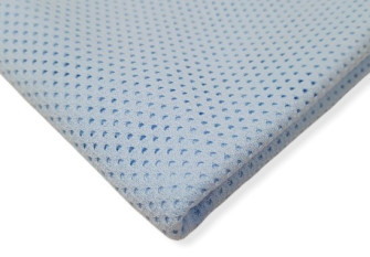Cotton jersey Light blue holes