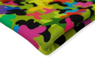 Cotton jersey Colour camouflage