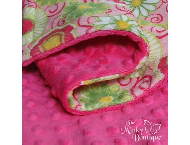 Minky fabric Fuchsia internetu