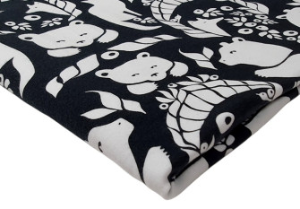 Knitted and crocheted Animals in black