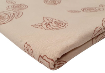 Terry Knitted fabric Roses in sand