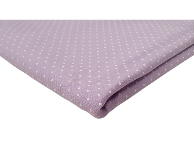 Knitted and crocheted Polka dots in lilac