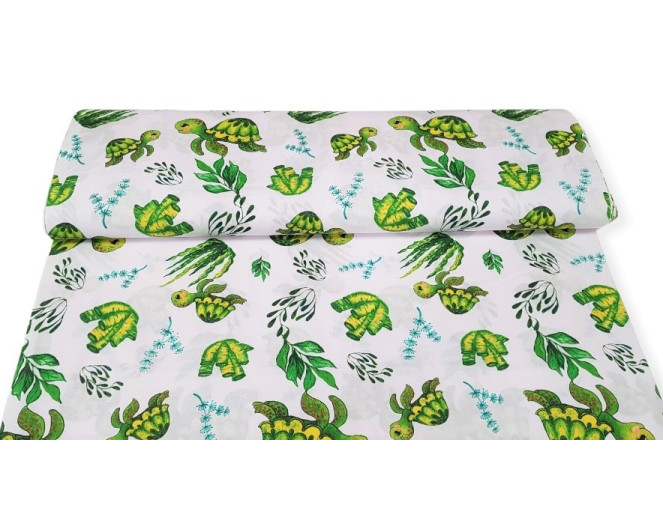 Cotton - Canvas Turtles pigiau