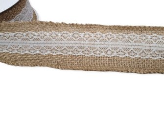 Džiuto juostelė su nėriniu 50mm