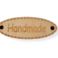 Medinė etiketė 10x30mm Handmade