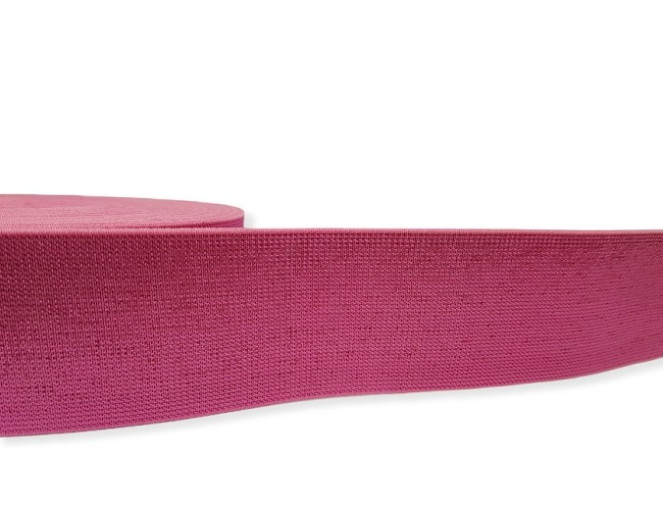Decorative Rubber 50mm Pink Metallic