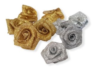 Metallic Roses 20mm.