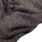 Knitted knitted fabric Dark grey melange pigiau