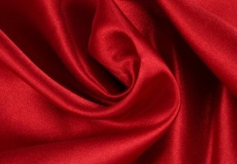 Atlasinis audinys - satinas Raudonas