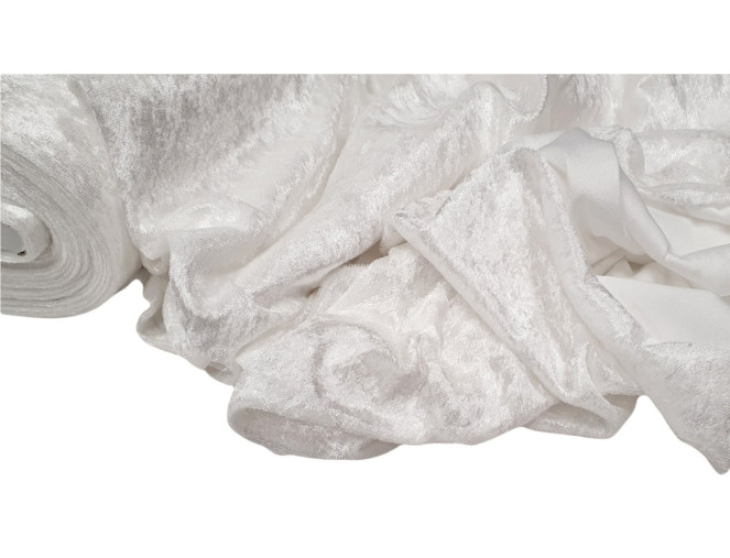 Glamžytas aksomas Baltas plonesnis pigiau
