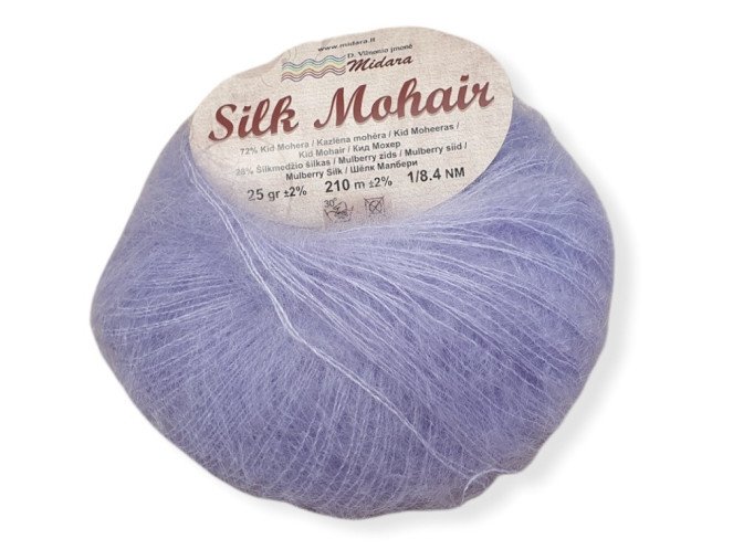 Silk mohair 715 Alyvinė
