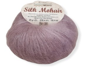 Silk mohair 750 Pelenų rožinė