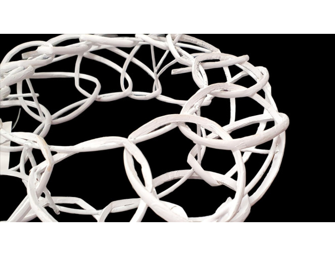 Wreath base 25cm White pigiau