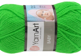 YarnArt Baby 8233 Neoninė žalia