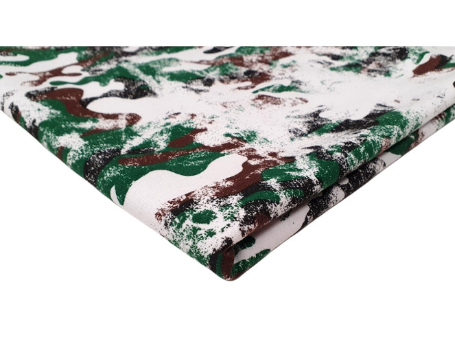 Knitted and crocheted Camouflage in white