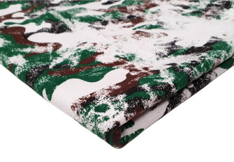 Knitted and crocheted Camouflage in white