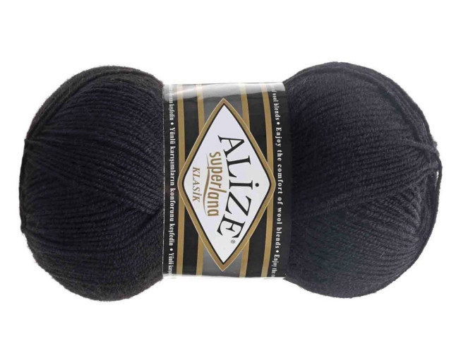 Alize Superlana Klasik 60 Juoda