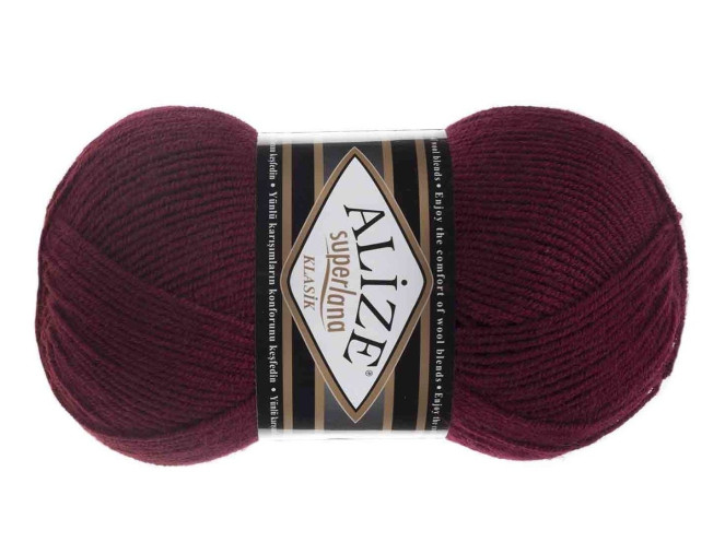 Alize Superlana Klasik 57 Bordo