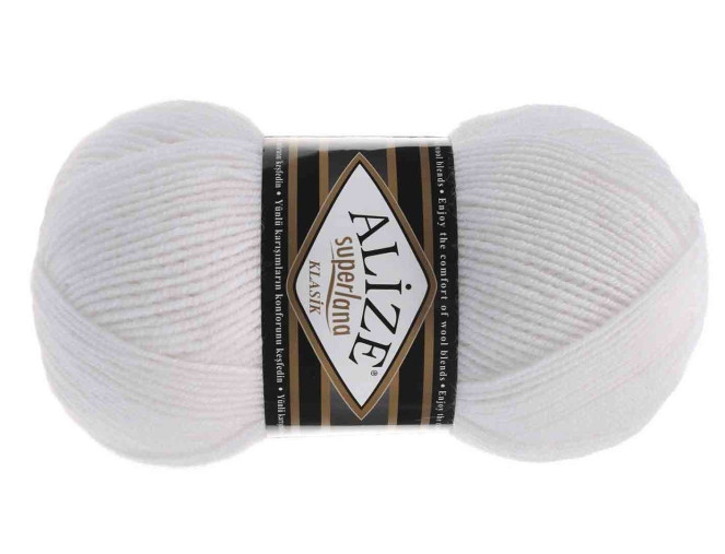 Alize Superlana Klasik 55 Balta