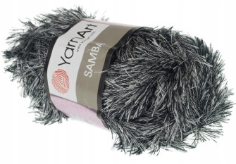 Yarn art Samba K-64 Juoda balta