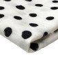 Cotton fabric - muslin Black dots