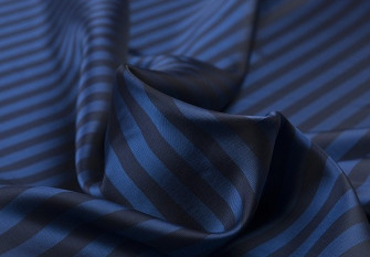 Viscose lining Blue stripes